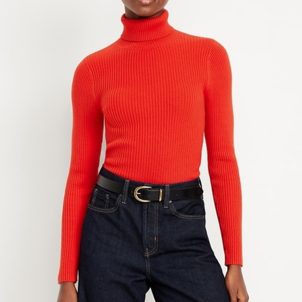 Ribbed Turtleneck Fan The Flames